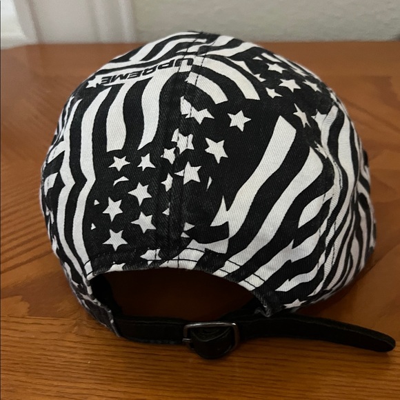 Supreme Hat Supreme Washed Chino Twill Camp Cap (SS20 stars stripes black white - Picture 3 of 10